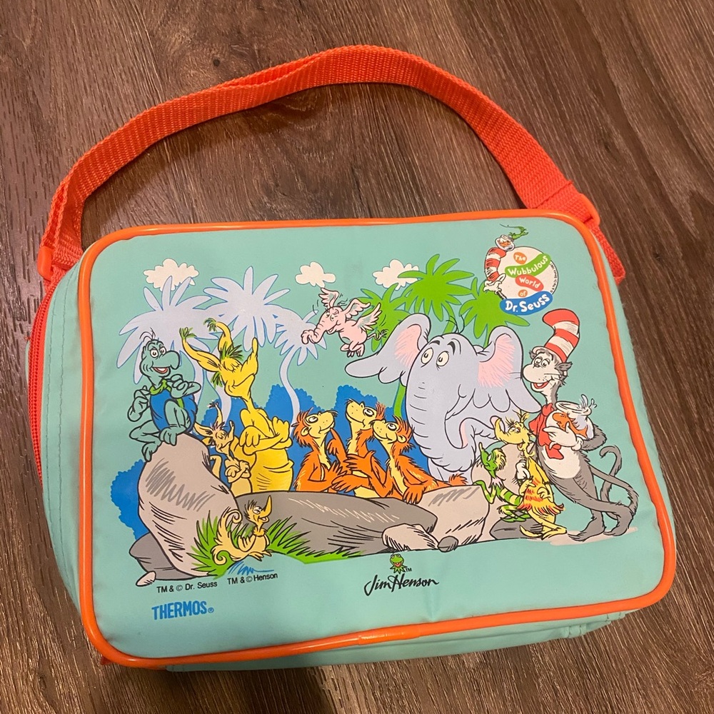 1995 Dr Suess Jim Henson Thermos Lunchbag